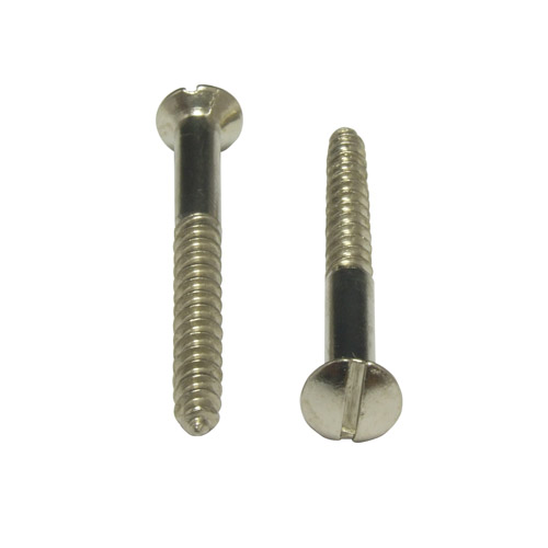 Stand 1B Drywall & Wood Screws Wood Screw Raised Nickel Plated